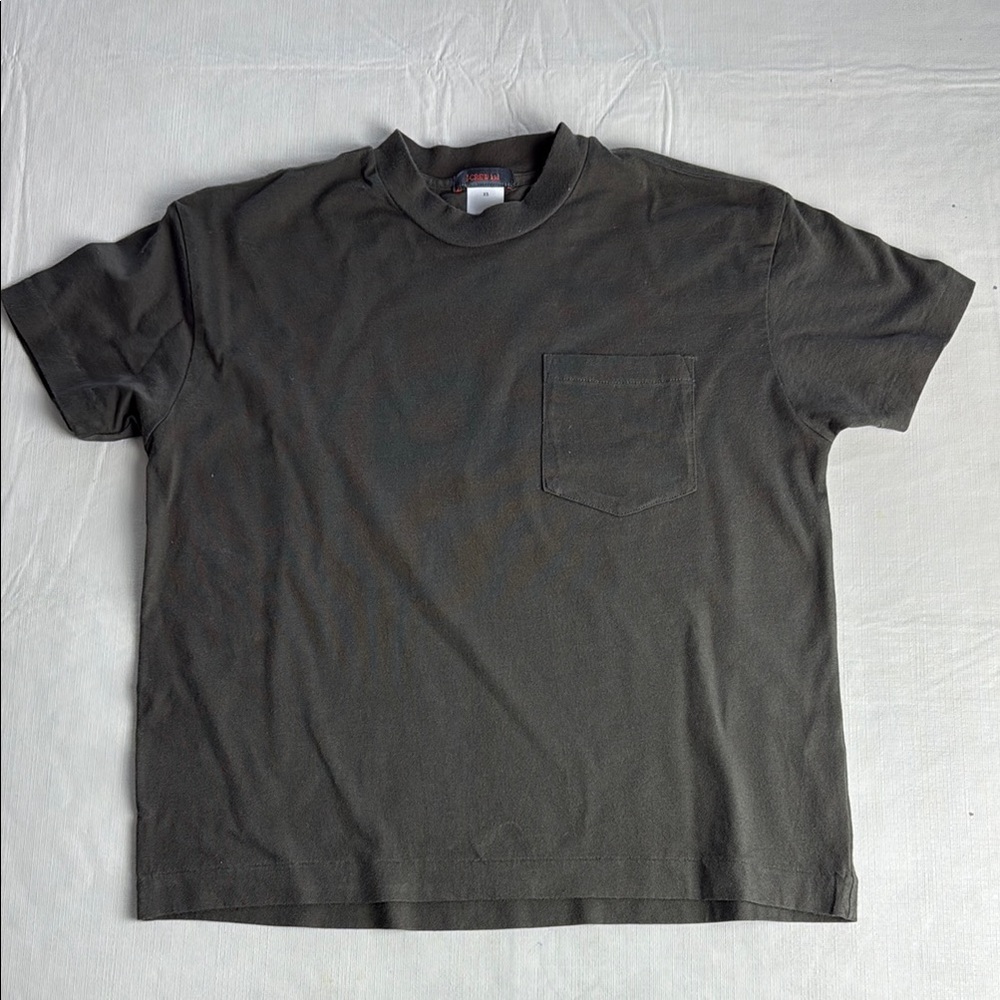 J CREW Kids Olive Crewneck Short Sleeve Pocket T-Shirt Size XS